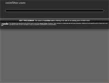Tablet Screenshot of coinfilter.com